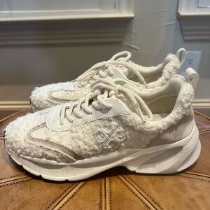 Tory Burch White Cream Sneakers